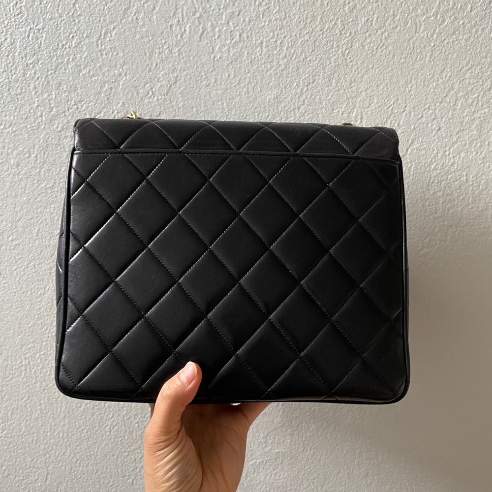 ❌SOLD❌ Vintage Chanel XL Coco Turnlock Jumbo Square w 24K GHW ❤️❤️❤️ - Picture 2 of 10